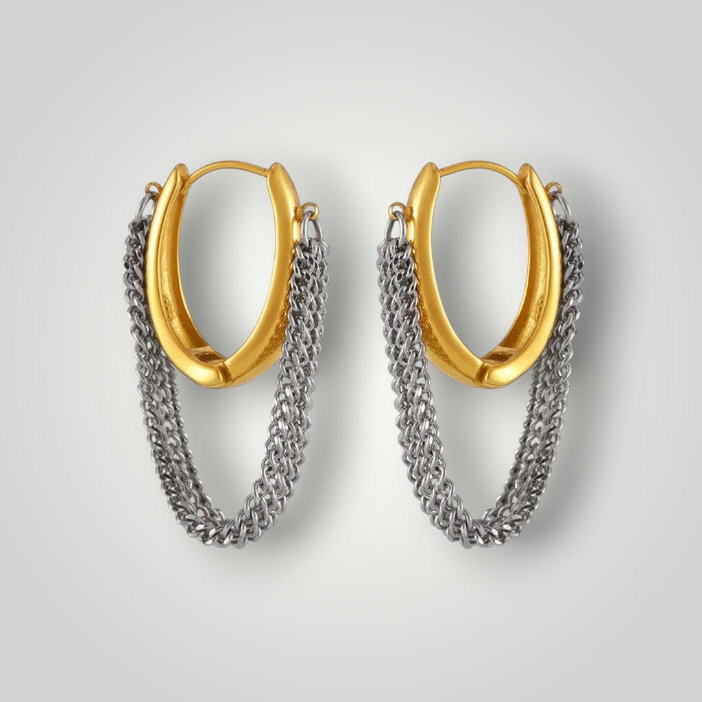 Western Tassel Chain Earrings