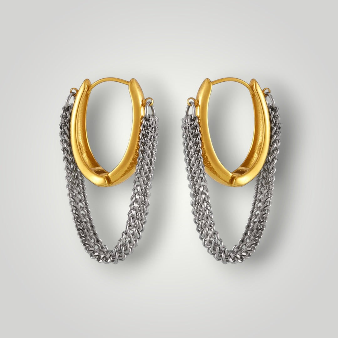 Western Tassel Chain Earrings