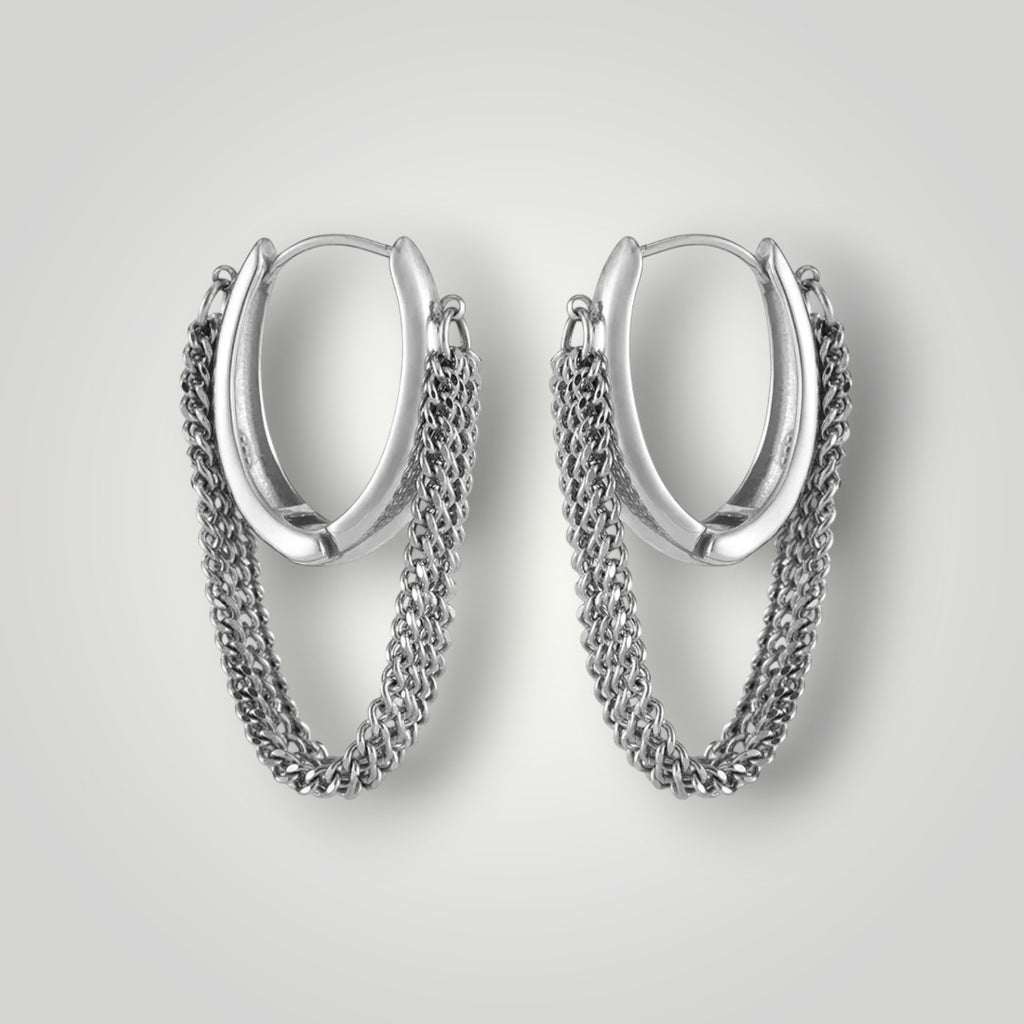 Western Tassel Chain Earrings