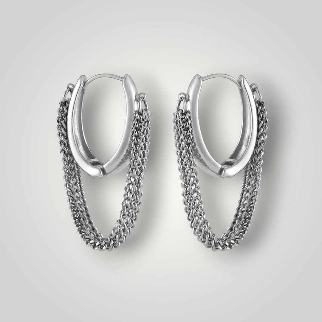 Western Tassel Chain Earrings