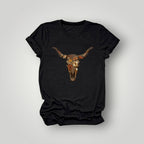 Floral Cattle Head Tee