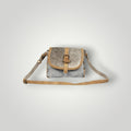 Ashen Flap Crossbody Bag