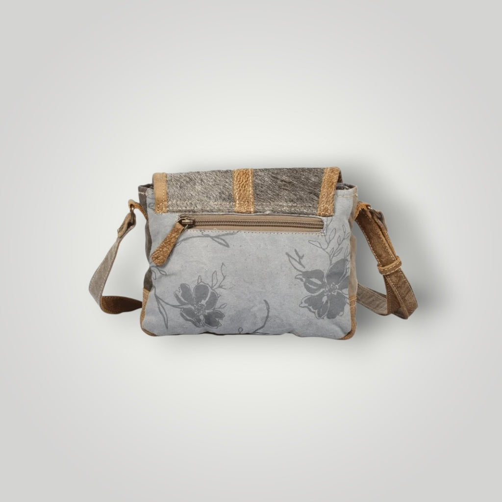 Ashen Flap Crossbody Bag