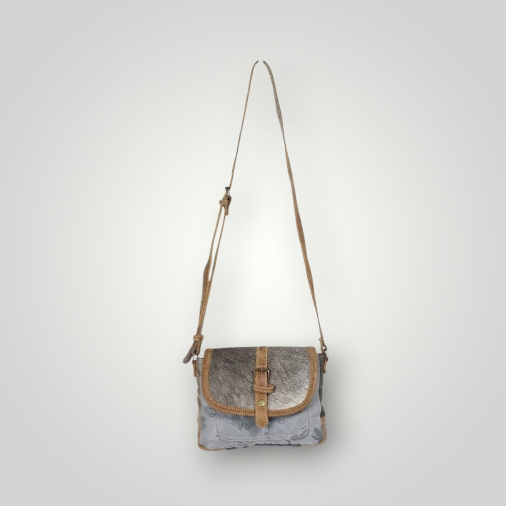 Ashen Flap Crossbody Bag