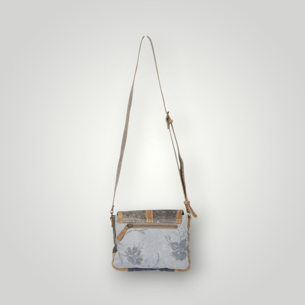 Ashen Flap Crossbody Bag