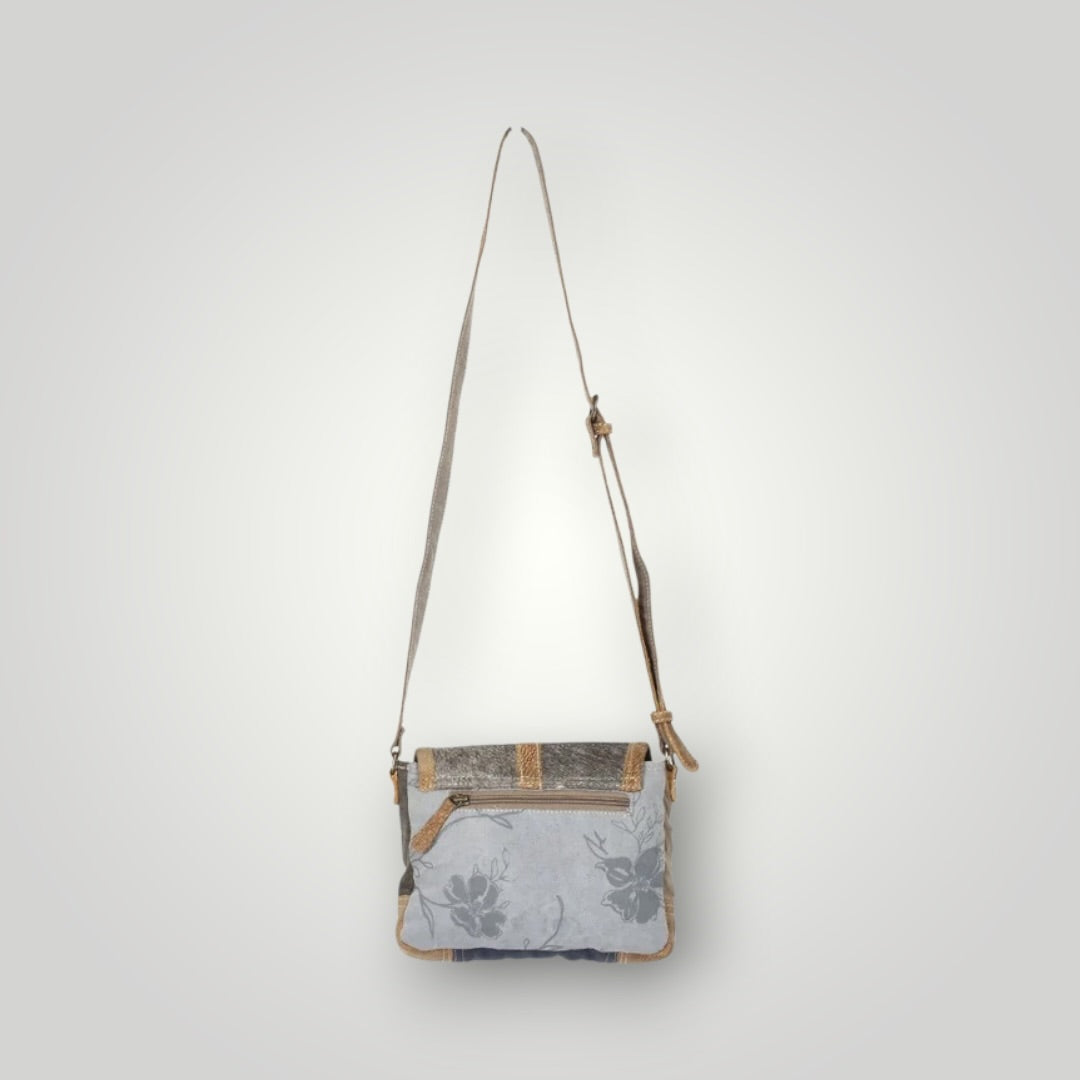 Ashen Flap Crossbody Bag