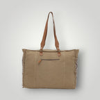 Elisa Authentic Cow Hide and Leather Weekender Bag