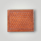 Floral Hand-Tooled Leather Wallet