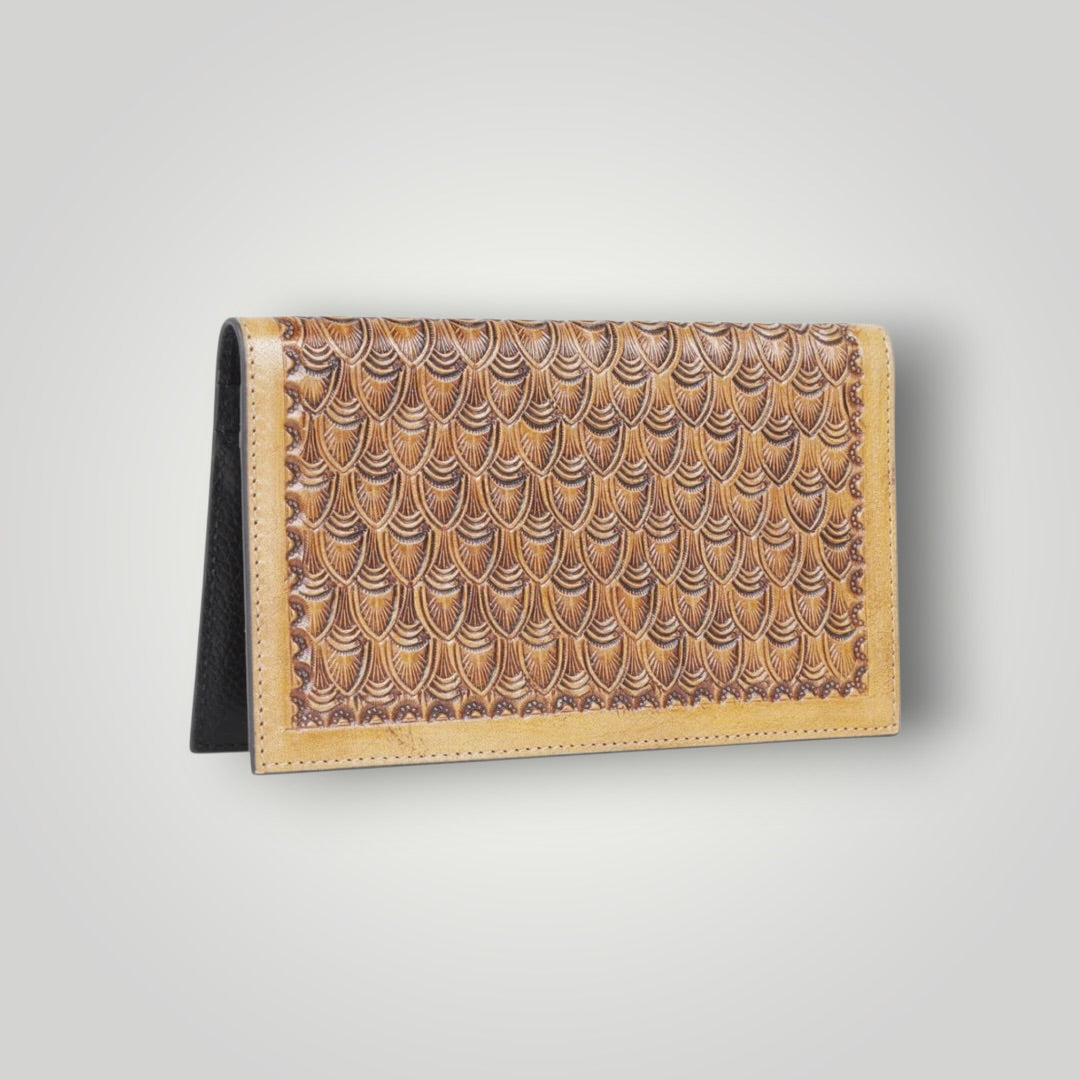 Roughneck Hand-Tooled Leather Wallet