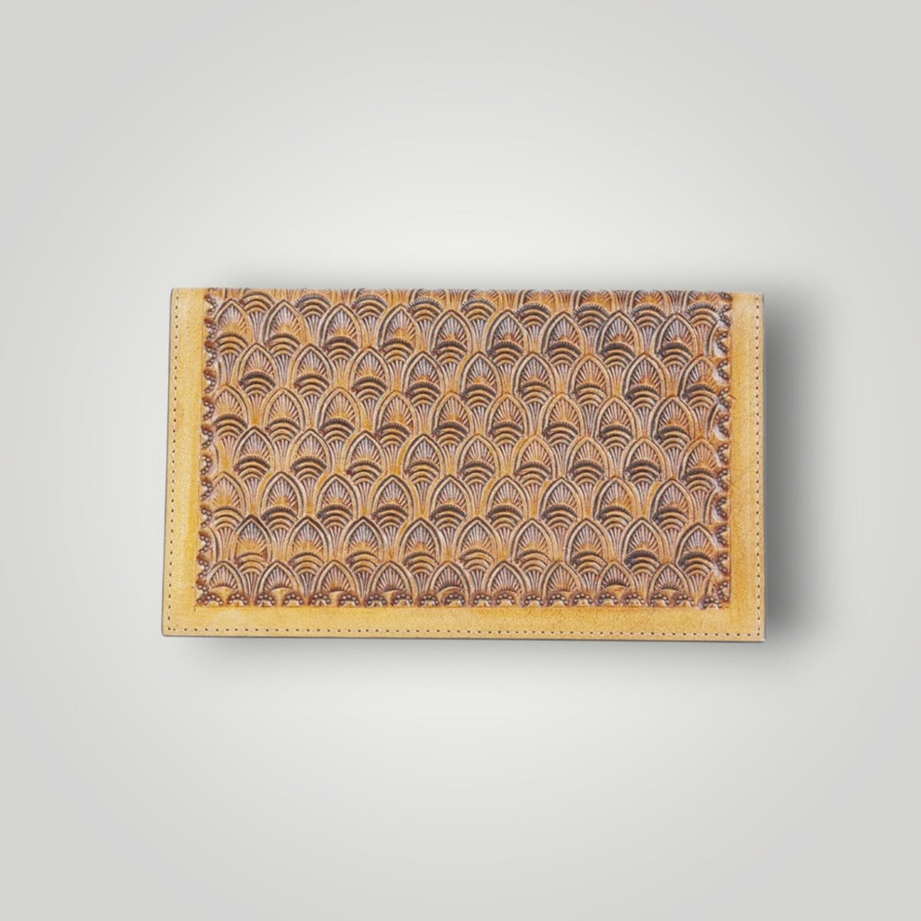 Roughneck Hand-Tooled Leather Wallet