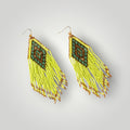 Desert Neon Beaded Fringe Earrings