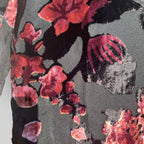 Fringe Floral Sheer Cardigan