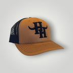 Hayy Heifer Co. Brand Trucker Hat In Carmel/Black