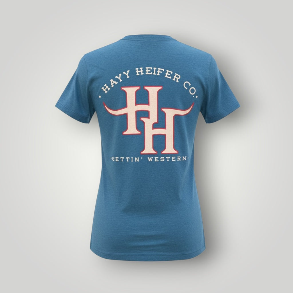 Women’s Hayy Heifer Co. Gettin’ Western Tee