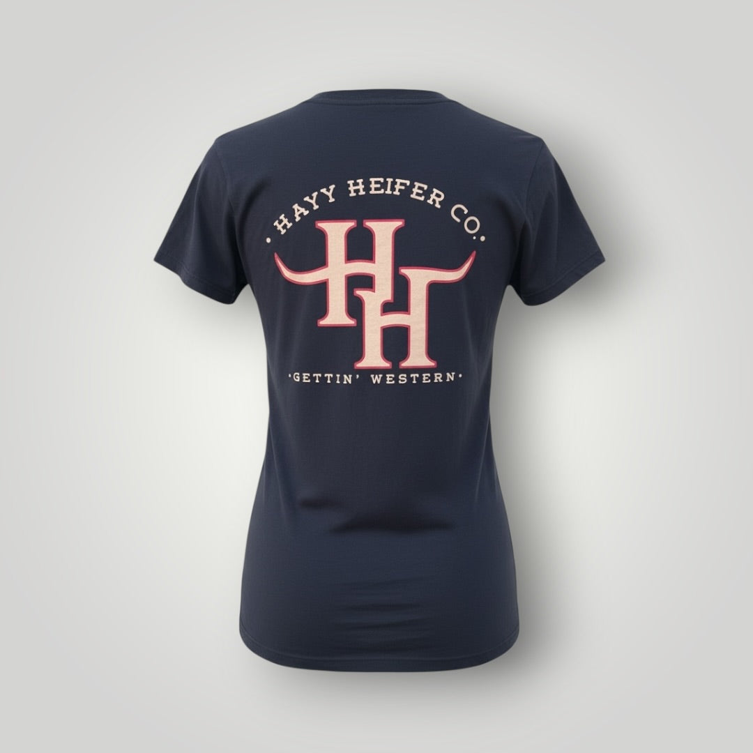 Women’s Hayy Heifer Co. Gettin’ Western Tee